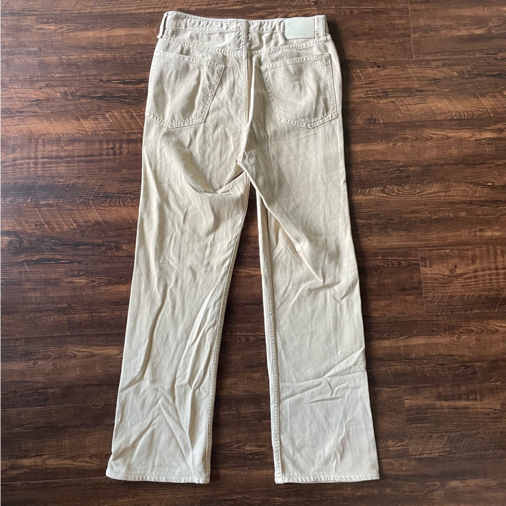 RAG & BONE Featherweight Logan Wide-Leg Jean in Beige- women’s 28” - Picture 7 of 10